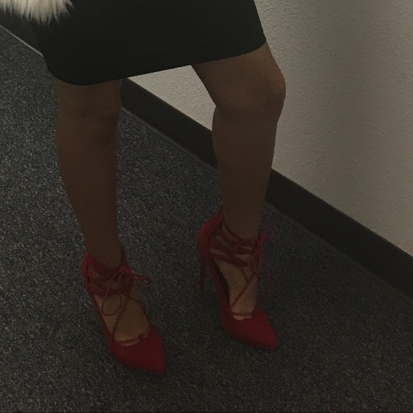 Charlotte Russe Red Stella Heels - Picture 5 of 6